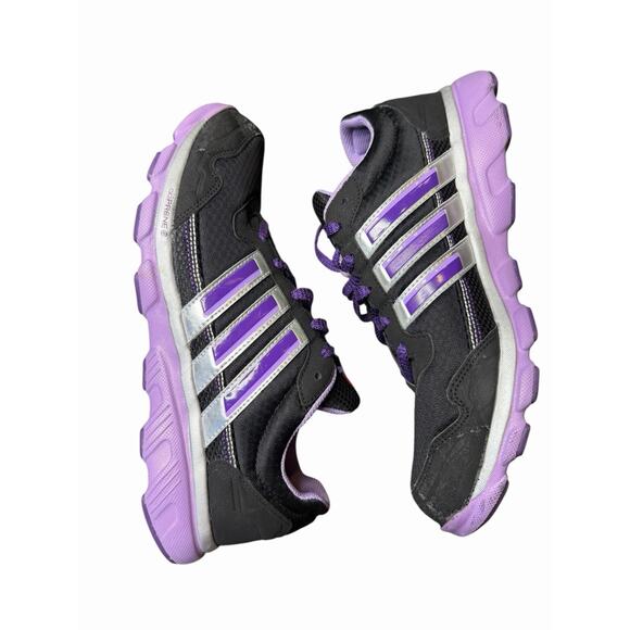 Adidas Women’s Size 10 Black Purple Athletic Running Sneakers Ortholite - Picture 1 of 11